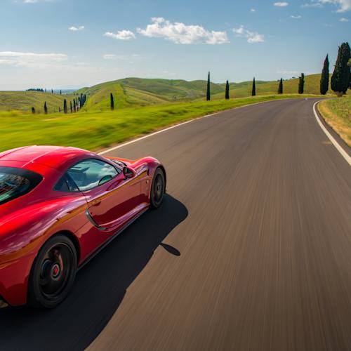 Baptême en Ferrari à Rome